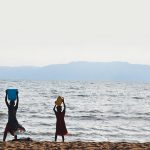 People collecting water from Lake Tanganyika